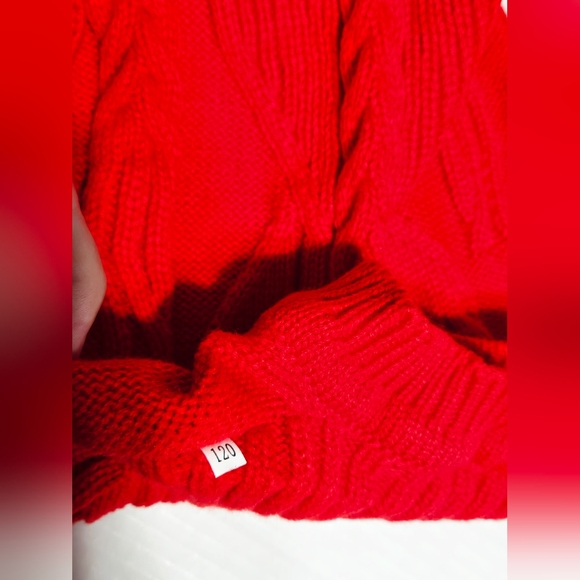 Red Long Sleeve Knit Sweaters tutu dress for Girls size 120 size 6 - Picture 5 of 7